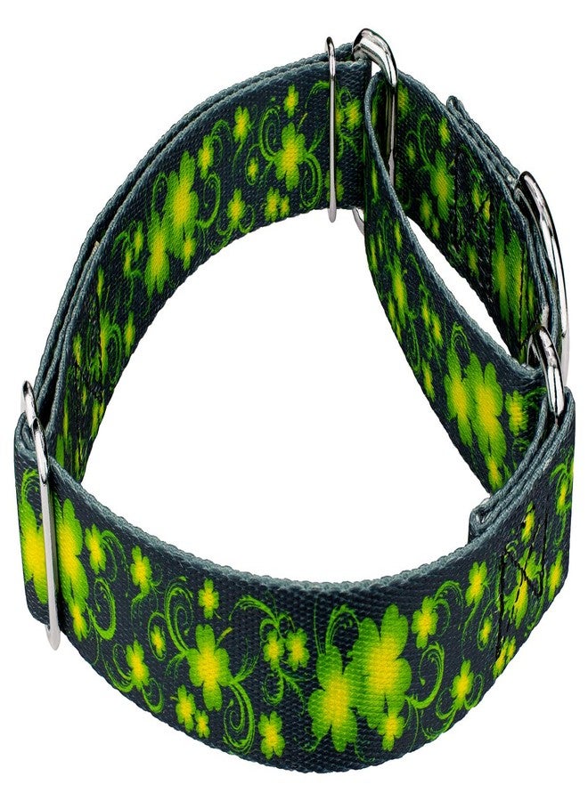 كانتري بروك ديزاين طوق ومقود للكلاب من Country Brook Petz - Clovers in the Wind Martingale - مجموعة Irish Pride التي تتميز بتصاميم Lucky (1 بوصة، متوسط) - Image 5